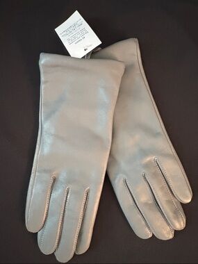 Lands' End EZ touch Leather Gloves Size M